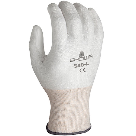 Showa Cut Resistant Coated Gloves, Cut Level A2 , Polyurethane , L 1 PR 540L-V