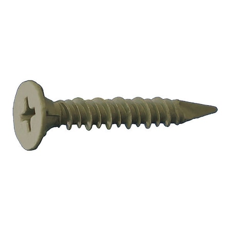 Daggerz Masonry Screw, 1 1/4" Dia., Wafer, 8" L, DAGGER-GUARD, 5000 PK CMSP081104