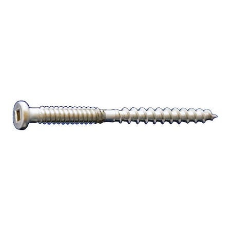 Daggerz Deck Screw, #10 x 3 in, 18-8 Stainless Steel, Button