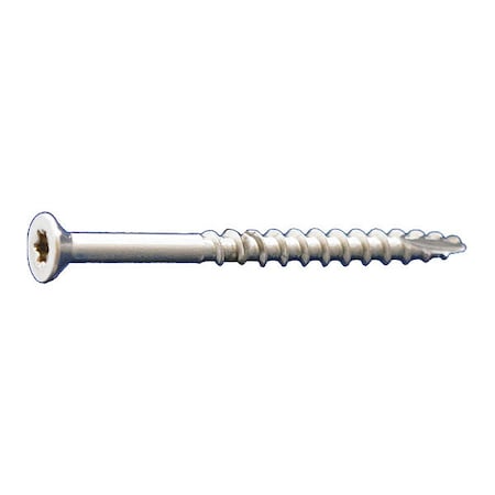 Daggerz Deck Screw, #10 x 2-1/2 in, 316 Stainless Steel, Flat Head, Torx Drive, 2000 PK DKSTSSS10212