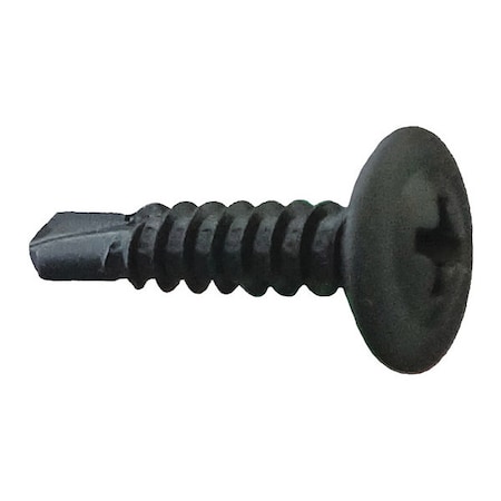 Daggerz Self-Drilling Screw, #8 x 1-1/4 in, Plain Steel Truss Head Phillips Drive, 5000 PK MTSDB081104