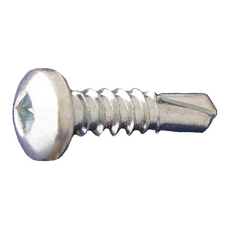 Daggerz Self-Drilling Screw, #10 x 1-1/2 in, Zinc Plated Steel Pan Head Square Drive, 3000 PK PSQSDZ10112