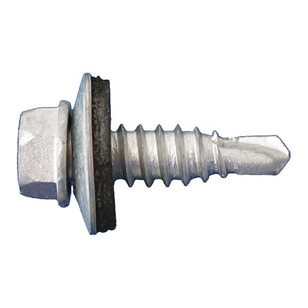 Daggerz Self-Drilling Screw, 1/4" x 7/8 in, Dagger Guard Steel Flange Hex Head External Hex Drive, 2500 PK NEOSTHCT1478