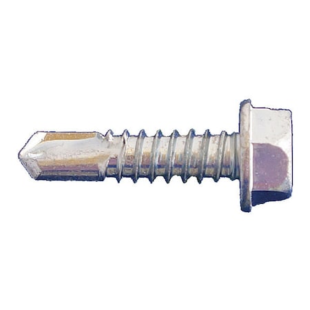 3☆ Daggerz Self-Drilling Screw, #10 x 3/4 in, Zinc Plated Steel