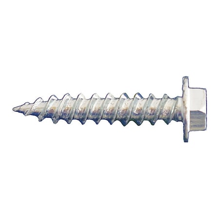 Daggerz Sheet Metal Screw, #8 x 1-1/2 in, Zinc Plated Steel Flange