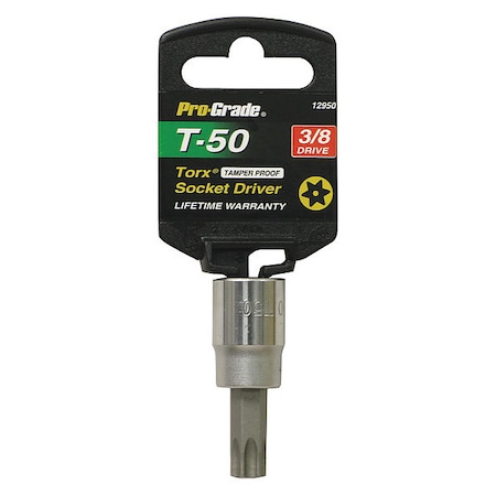 Pro-Grade Tools "ternal Torx Socket, 3/8"Dr., T50 12950