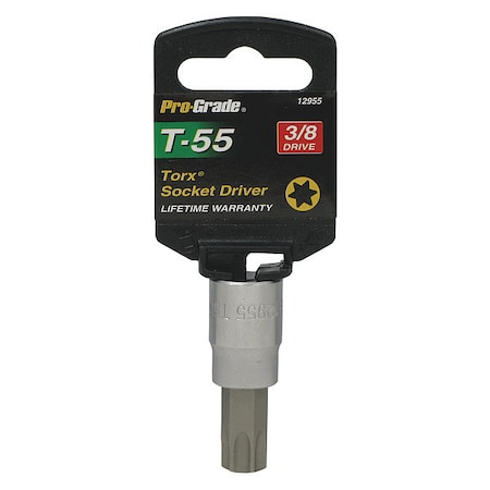 Pro-Grade Tools "ternal Torx Socket, 3/8"Dr., T55 12955