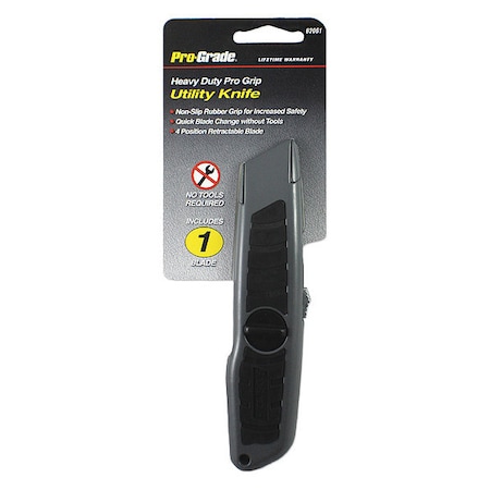 Pro-Grade Tools Pro-Grip Heavy Duty Utility Knife, Utility, General Purpose 82061