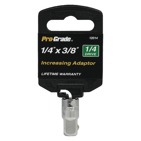 Pro-Grade Tools 1/4" Drive Increasing Adaptor, SAE 12014