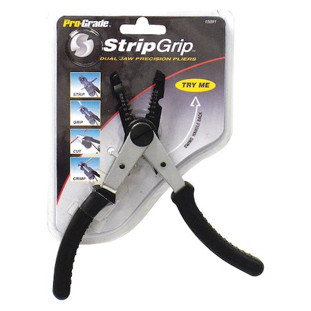 Pro-Grade Tools Stripgrip Dual Jaw Pliers 15091