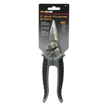 Pro-Grade Tools Multi-Purpose Shears, 7" 82024