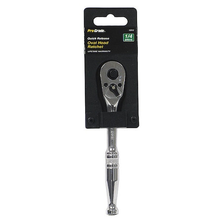 Pro-Grade Tools 1/4" Drive Quick Release Oval Oval Ratchet  1/4"Dr. 12012
