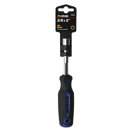 Pro-Grade Tools Nut Driver, 3/8x3" 55055