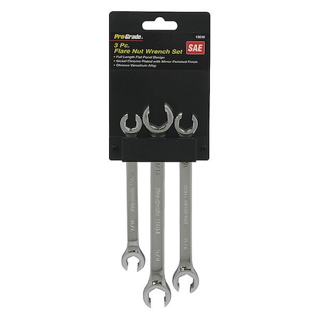 Pro-Grade Tools Sae Wrench, Sets, 3 pcs. 19016
