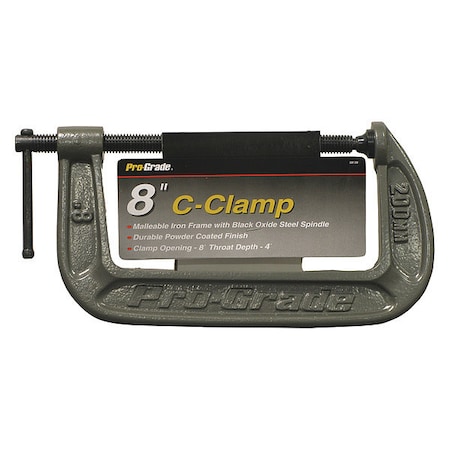 Pro-Grade Tools C-Clamp, 8x4" 59139