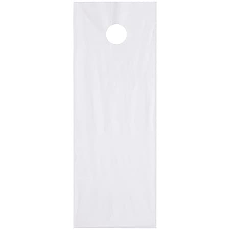 Partners Brand Poly Bags W/Doorknob Handle, 6" x 12", 1.5 mil, Clear, 1000 PK PBDK0612
