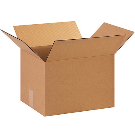 Partners Brand 15 in x 13 in x 12 in Shipping Box, Kraft, Corrugate, Single Wall, 32 ECT, 25 PK 151312