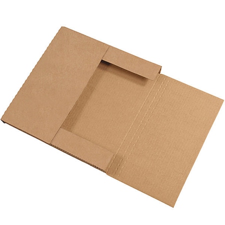 Partners Brand Easy-Fold Mailers, 10 1/4" x 10 1/4" x 1", Kraft, 50/Bundle M10101K