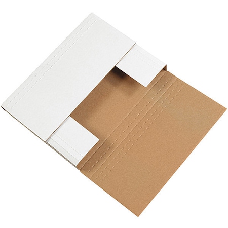 Partners Brand Easy-Fold Mailers, 12 1/8" x 9 1/8" x 3", White, 50/Bundle M1293BF