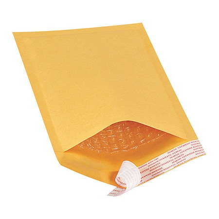 Partners Brand Self-Seal Bubble Mailers, No 00, 5" x 10", Kraft, PK250 B852SS