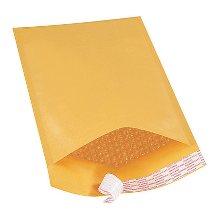 Partners Brand Self-Seal Bubble Mailers, No 3, 8 1/2" x 14 1/2", Kraft, PK100 B856SS