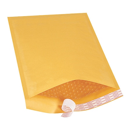 Partners Brand Self-Seal Bubble Mailers, No 4, 9 1/2" x 14 1/2", Kraft, PK100 B857SS