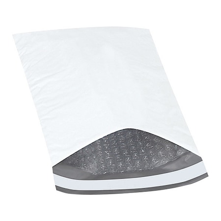 Partners Brand Bubble Lined Poly Mailers, 6 3/4" x 10", White, PK250 B831
