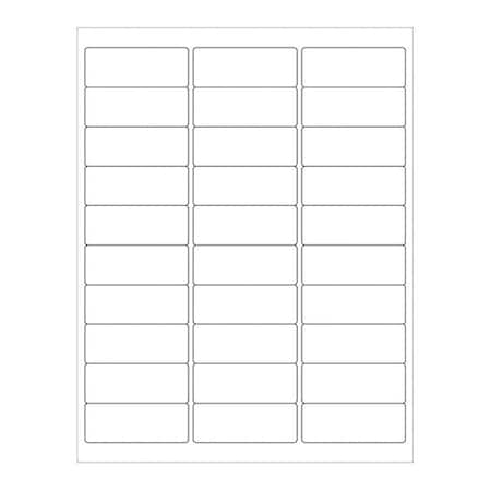 Tape Logic Tape Logic Blockout Laser Labels, 2 5/8" x 1", Opaque White, PK3000 LL289