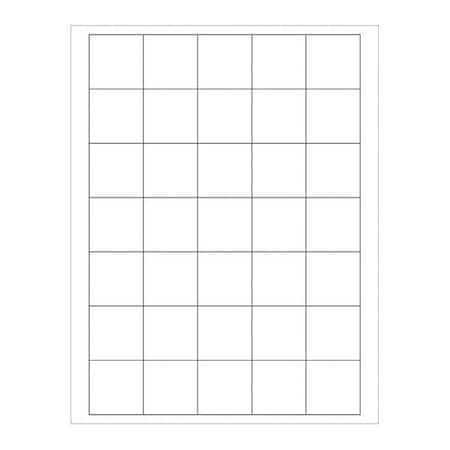 Tape Logic Tape Logic Removable Rectangle Laser Labels, 1 1/2" x 1 1/2", White, PK3500 LL272