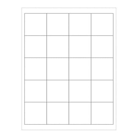 Tape Logic Tape Logic Removable Rectangle Laser Labels, 2" x 2", White, PK1200 LL273