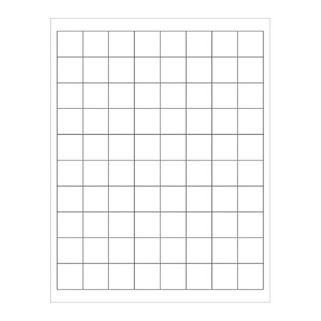 Tape Logic Tape Logic Weather-Resistant Laser Labels, 1" x 1", White, PK8000 LL245WR