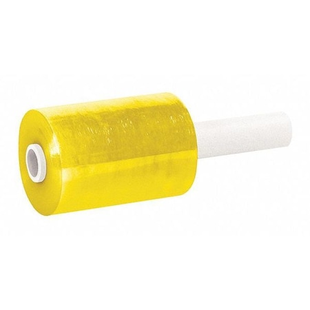 Partners Brand Bundling Film, Extended Core, 5" x 1000 ft., Ylw, PK12, 5" W x 1000 ft. L, 80 ga., Cast Style, Yellow TNBEC305YEL