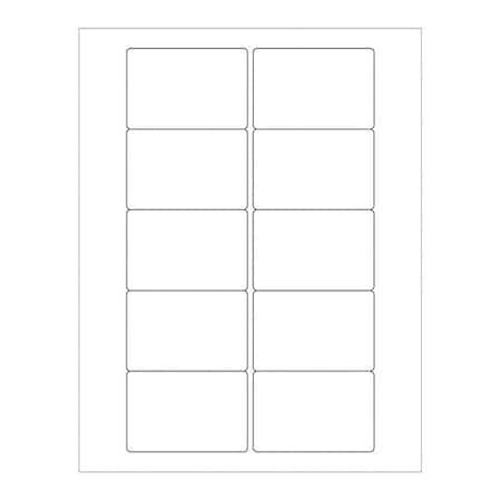 Tape Logic Tape Logic Weather-Resistant Laser Labels, 3" x 2", White, PK1000 LL247WR