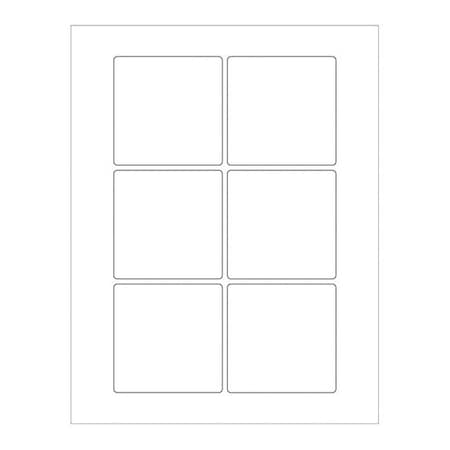 Tape Logic Tape Logic Weather-Resistant Laser Labels, 3" x 3", White, PK600 LL248WR