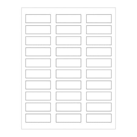 Tape Logic Tape Logic Rectangle Laser Labels, 2 1/4" x 3/4", White, PK3000 LL139