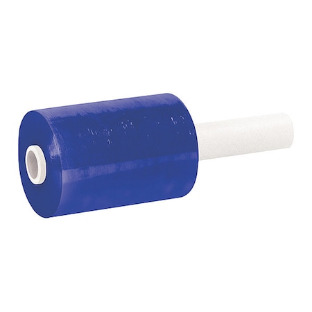 Partners Brand Bundling Film, Extended Core, 5" x 1000 ft., Blue, PK12, 5" W x 1000 ft. L, 80 ga., Cast Style, Blue TNBEC305BLUE