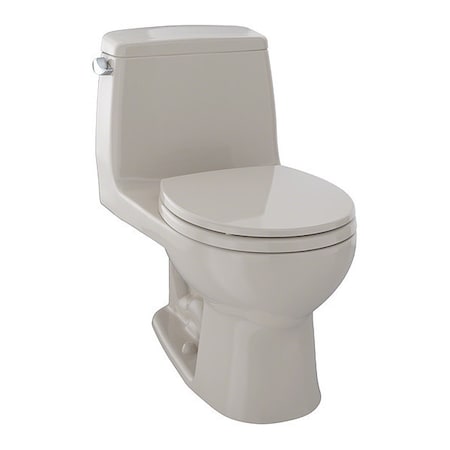 TOTO Toilet, 1.28 gpf, E-Max, Floor Mount, Round, Bone MS853113E#03