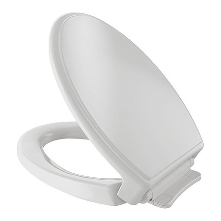 Toto Seat, Elongated Trad, Soft Close, Colo With Cover, Soft Close Hinge, Elongated, Colonial White SS154#11
