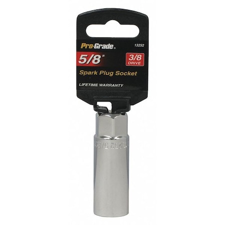 Pro-Grade Tools Socket, 3/8"Dr., 5/8" Spark Plug, 13252 13252