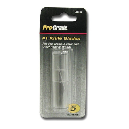 Pro-Grade Tools Replacement Knife Blades, 5 pcs., No 1 82034