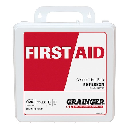 First Aid Only First Aid Kit and Housing, Plastic 210 Components, 50 People Served 54762-021