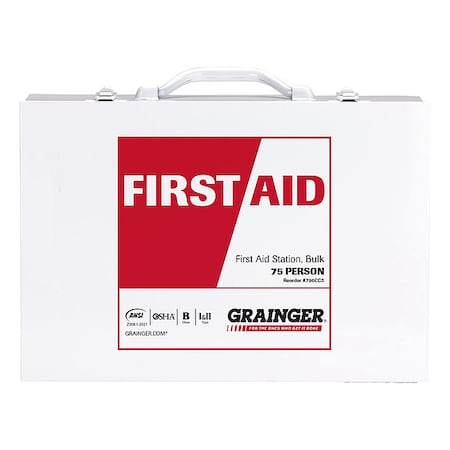 First Aid Only First Aid Kit and Housing, Metal 460 Components, 75 People Served 54765-021