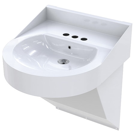 Bestcare Hospital Sink, 21.5"x19"x7", White WH3740-09