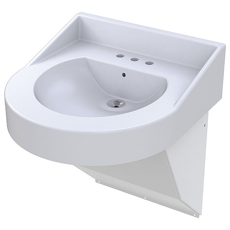 Bestcare Hospital Sink, 21.75"x20.125"x8", White WH3775-09