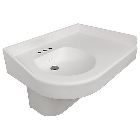 Bestcare Corner Bathroom Sink, 29"x21.75"x22" WH3776R-09