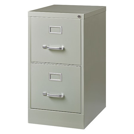 Hirsh 22732 120 62 2 Drawer File Cabinet Light Gray Letter Zoro Com