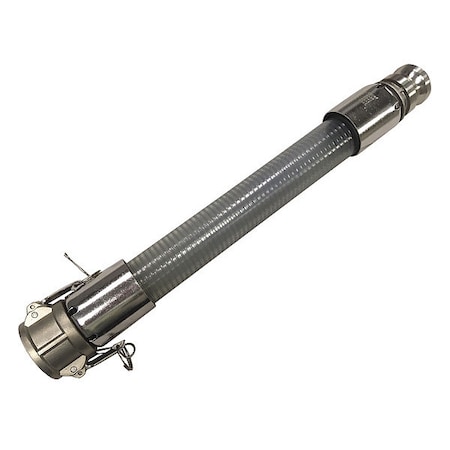 Kuriyama Food Grade Hose Assembly, 3/4" ID x 5 ft. FT075-5-C X E