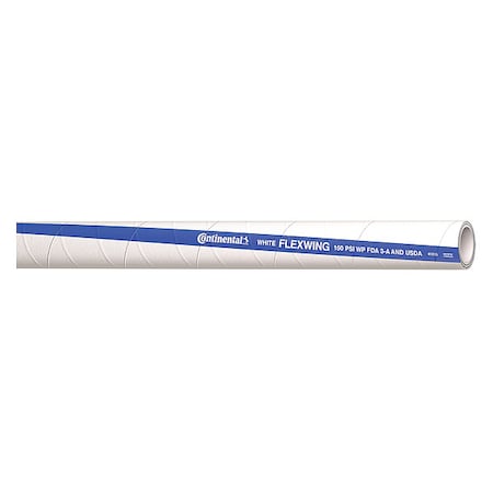 Continental Food Hose, 2" ID x 10 ft., White FTH200-10-G