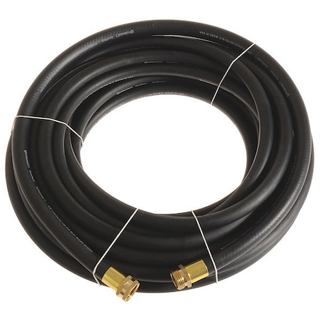 CONTINENTAL Garden Hose, 5/8" ID x 50 ft., Black CWH058-50MF-G