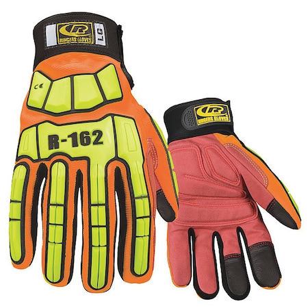 Ringers Gloves Impact Resistant Gloves, Orange, XL, PR 162